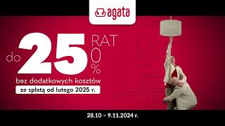 Agata  100 zł na rabatu za każde wydane 1000 zł albo do 25 rat 0 ze spłatą dopiero od lutego [upl. by Prager523]