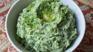 Colcannon  St Patricks Day Potato Recipe  Mashed Potatoes with Kale Leeks and Spring Onions [upl. by Ysdnil]