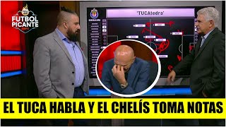 TIGRES vs CHIVAS El Tuca le da CÁTEDRA a Chelis de como alinear a los equipos  Futbol Picante [upl. by Amaty538]