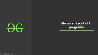 Memory layout of C programs  GeeksforGeeks [upl. by Hoeg]