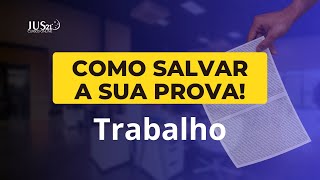 Como salvar sua prova de TRABALHO  Maurício Gieseler [upl. by Edualc]