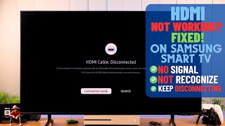 Fix No Signal Error From HDMI Connections Samsung Smart TV [upl. by Chan]