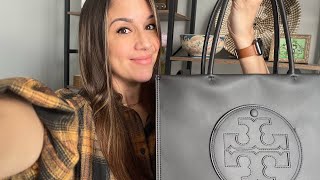 The New Ella Bio Tote From Tory Burch  Unboxing What Fits First Impressions and More [upl. by Tomas]