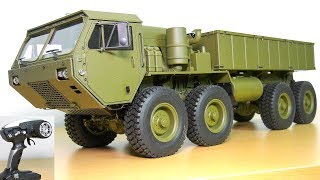 AMAZING RC TRUCK M983 HEMTT OSHKOSH 8x8 UNBOXING RC CRAWLER AMEWI 22389 HG P801 [upl. by Cheyney]