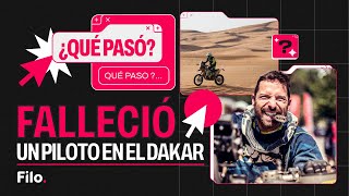 Dakar 2024 Murió el piloto Carles Falcón  ¿Qué pasó [upl. by Anaujahs493]