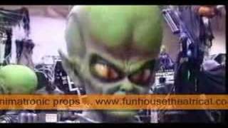 Halloween Aliens and UFOs Animatronic Props [upl. by Gnohc]