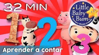 Aprender a contar  Y muchas más canciones infantiles  ¡32 minutos de recopilación LittleBabyBum [upl. by Brittain702]