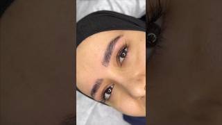 Qaş laminasiyası və kirpik qaynağı👌microblading qaş keşfet lashes laminasiya [upl. by Kciremed]