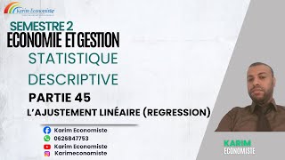 Statistiques descriptive Partie 45 Tableau de contingence EP7 lajustement linéaire Regression [upl. by Ahders]