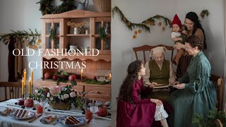 Old Fashioned inspired Christmas 🛷 Victorian 🎄 Decorations Recipes and Table Setting Idea 🕯 [upl. by Yrral]