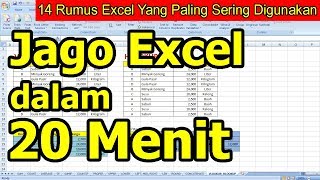 14 Rumus Excel Yang Paling Sering Digunakan [upl. by Denman]