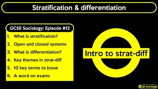 GCSE Sociology Revision  Intro to Stratification and Differentiation Episode 12 [upl. by Trammel]