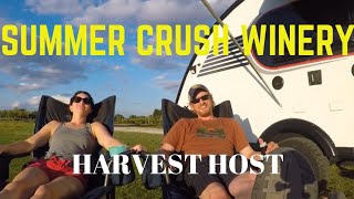 Harvest Host Free Camping Summer Crush Winery and Vineyard in our Little Guy Max [upl. by Golda169]