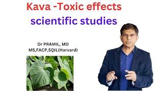 Kava and its Toxic effects scientific studies Dr Pramil MD MS FACP [upl. by Kaslik]