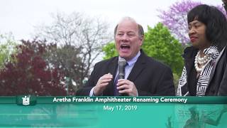 Aretha Franklin Amphitheater Renaming Ceremony [upl. by Finegan525]