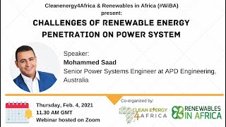 Challenges of Renewable Energy penetration on Power System [upl. by Stanleigh332]