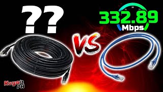 MAS MAHINA ang 100 METERS Ethernet vs 1 METER Ethernet [upl. by Chappelka]