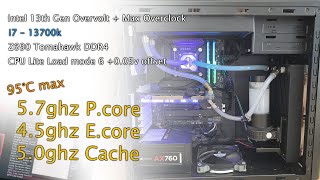 Intel 13th Gen i7 13700K Thermal limit  Overclock  Cpu Lite Load  Adaptive offset Msi Z690 [upl. by Anyehs]