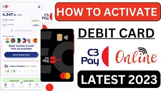 C3 pay card activation online 2023  c3 pay card  how to register c3 app online in uae [upl. by Giovanni]