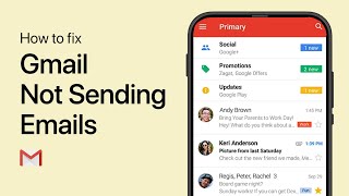 How To Fix Gmail Not Sending Emails Queued [upl. by Ayota463]