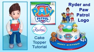 Cómo hacer a RYDER y el logo de PAW PATROL Patrulla de Cachorros 🐾  Kaomi Tutoriales [upl. by Ecnar785]