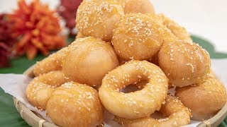 Vietnamese Donuts Banh Cam Banh Vong  Banh Cong [upl. by Coletta]