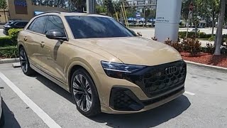 2024 Audi Q8 quick look  Sakhir Gold is an attractive new color on this beautiful suv [upl. by Cardon]