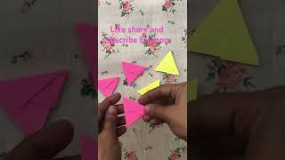 Origami shuriken How to make paper magic wand  DIY paper art [upl. by Frayda]