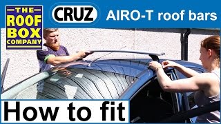 Cruz AiroT amp ST Roof bars  How To Fit [upl. by Anoek]