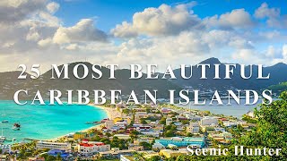 25 Most Beautiful Caribbean Islands  Best Caribbean Islands 2023 [upl. by Arlette255]