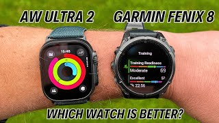 Garmin Fenix 8 vs Apple Watch Ultra 2 Black Features Battery Life Accuracy amp More [upl. by Solrac]