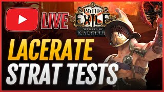 Testing STUFF🔴LACERATE Gladiator Build PoE 325 [upl. by Danica]