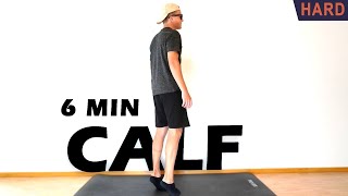 6 MIN CALF WORKOUT  No Equipment [upl. by Acinomaj]