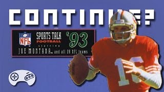 Joe Montana Sports Talk Football Sega Genesis  Continue [upl. by Aiki135]