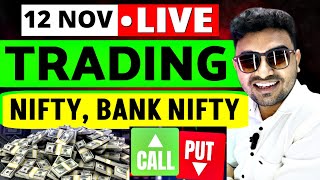 12 Nov Live Trading NIFTY BANK NIFTY Intraday Scalping with Sonu Singh SonuSinghSpeaker trading [upl. by Oicnanev]