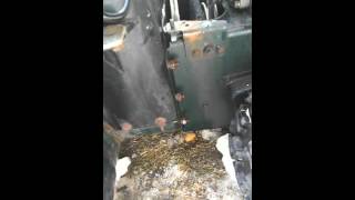 Auger belt replacement on snowblower [upl. by Airetak448]