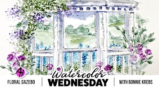 Ai Watercolor  Floral Gazebo [upl. by Marchak]