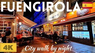 🇪🇦4K Fuengirola nightlife  Evening Walk January 2023 Costa del Sol  Málaga Spain [upl. by Ennyrb733]