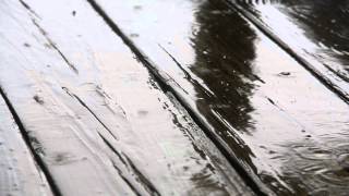 Rain on Wooden Deck 1920x1088 24fps Free Creative Commons YouTube Stock Footage [upl. by Durkee581]