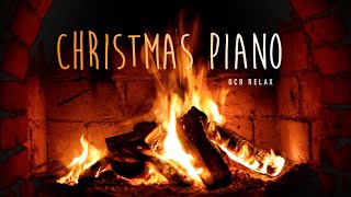 Instrumental Christmas Music with Fireplace amp Piano Music 247  Merry Christmas [upl. by Harald]