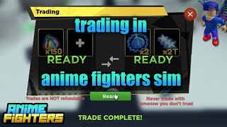 trading in anime fighters simulator [upl. by Nancy]