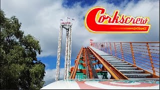 Corkscrew HD Front Seat On Ride POV amp Review Arrow Dynamics Valleyfair [upl. by Yllrebmik]