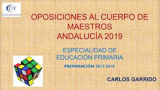 OPOSICIONES EDUCACIÓN PRIMARIA ANDALUCÍA CURSO 201718 [upl. by Vaughan175]