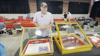 Natchez Bowie Knife amp Collectibles Show The booth of Midwest Civil War Relics [upl. by Nadual]