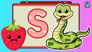 Phonics Letter S Song  ABC Song For Children  Learning Alphabet For Toddlers  Nursery Rhymes [upl. by Sulrac922]