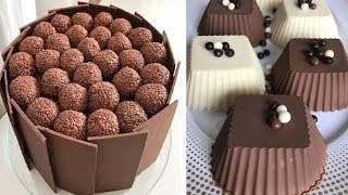 Most Satisfying Chocolate Cake Decorating Tutorials  Top 10 Easy Chocolate Cake Decorating Ideas [upl. by Arva58]