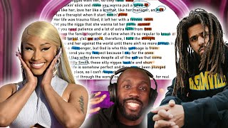 EMINEM FAN REACTS to Nicki Minaj x J Cole  Let Me Calm Down [upl. by Ecienahs]