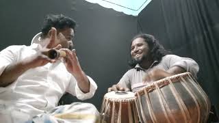 tablaRatan karmakar Flute Rana ahammed raga brindavani sharing Tal Tin tal [upl. by Ahcropal]