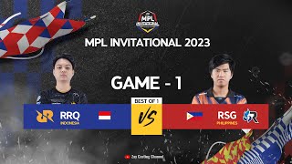 Game  1 RRQ vs RSG PH  MPLI 2023 [upl. by Vidda]