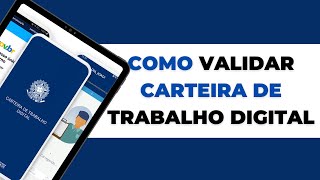 COMO VALIDAR A CARTEIRA DE TRABALHO DIGITAL PELO CELULAR QUESTIONÁRIO DA PREVIDÊNCIA SOCIAL LABORAL [upl. by Isleana]